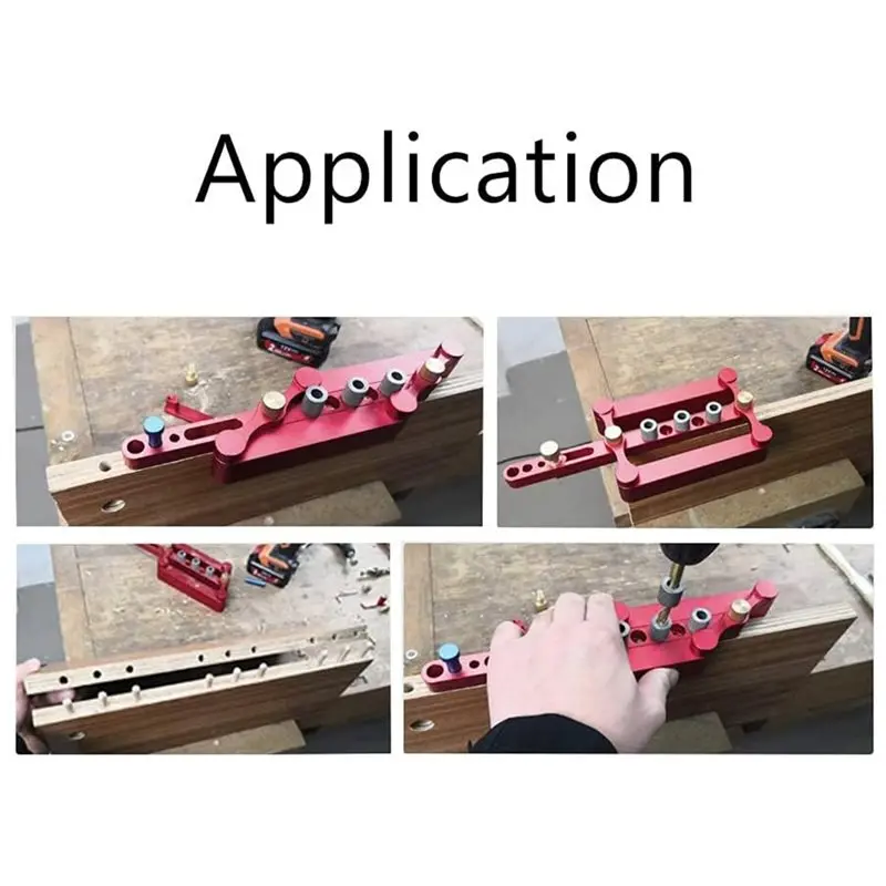[NEWA76K!】 Woodworking Joinery Hole Drill Guide Self Centering Punching Locator Tool Positioner Locator For Metric Dowels