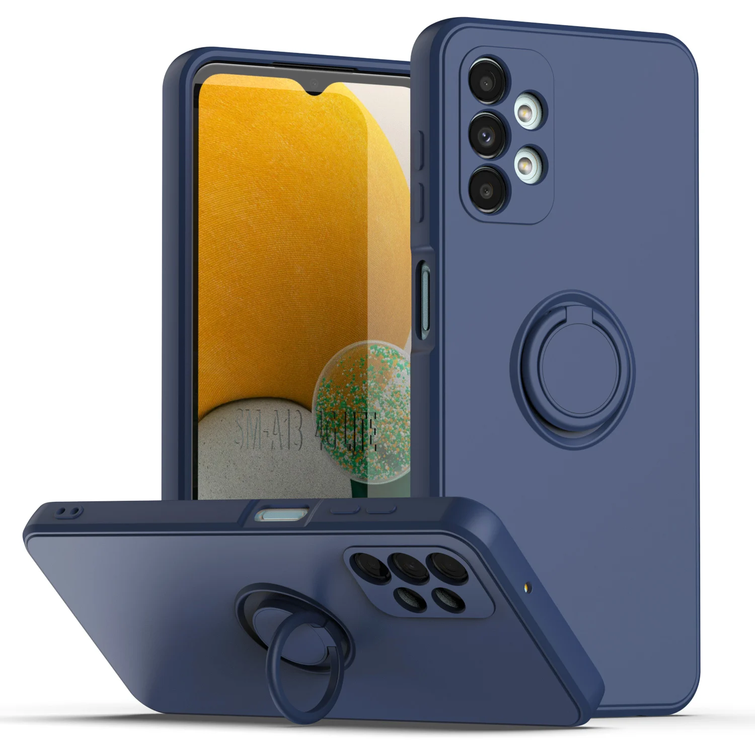 Luxuriöse Flüssigsilikonhülle für Samsung Galaxy S26 S25 S24 S23 Ultra Plus FE A33 A32 A51 A52 A71 A72 mit magnetischem Ringhalter. – Detail 11