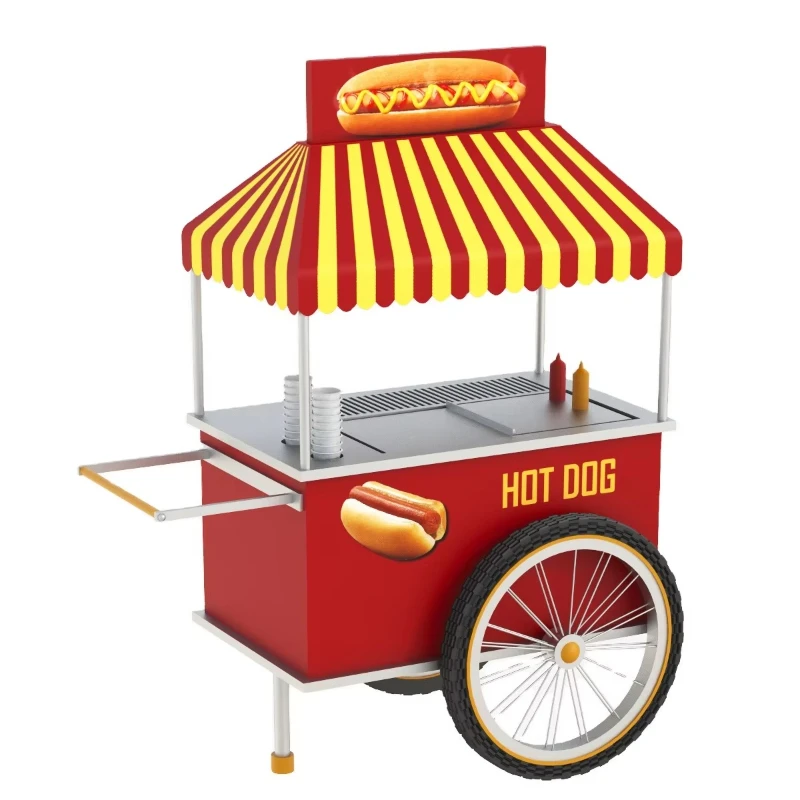 mobile mall kiosk cart hot dog station beverage cart