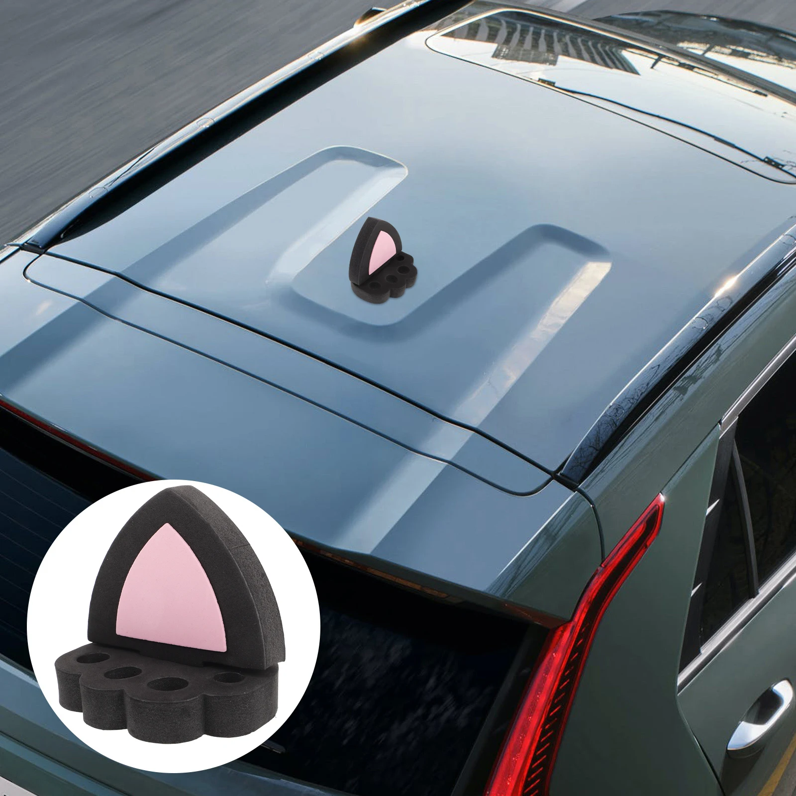 

Cat Ear Decorations outside The Car Automotive Exterior Hood Accessories Rabbit Antenna Plastic Decals