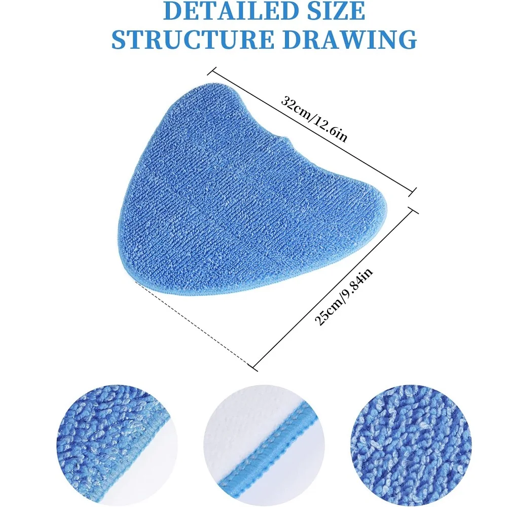 3Pack Steam Mop Pads Compatible with Vax S85-CM,S86-SF-P,S86-SF-T,S86-SF-C,S86-SF-CC Microfibre Cleaning Pads