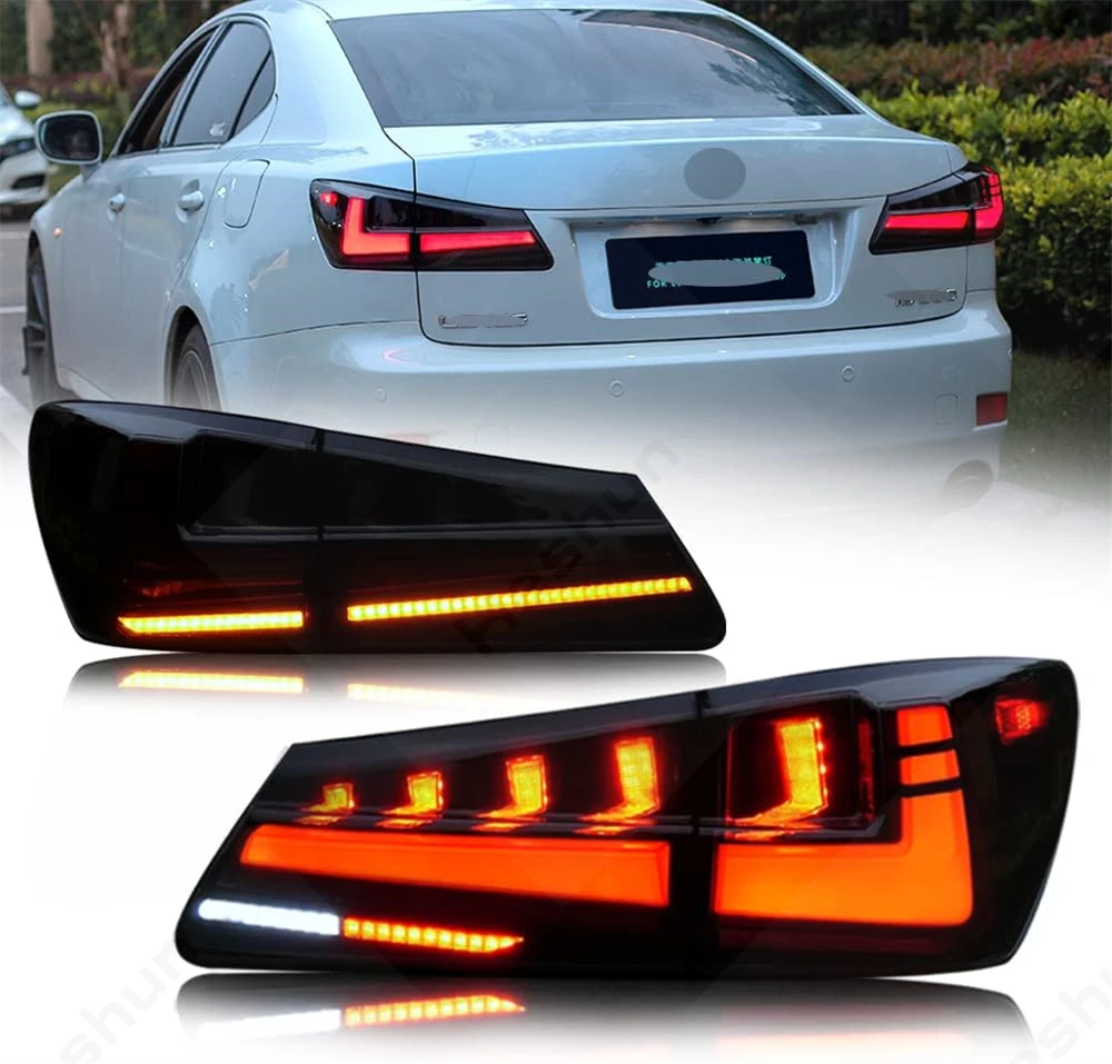 

Taillights For Lexus IS250 IS350 IS220d Sedan ISF 2006 2007 2008 -2013 LED DRL Sequential Signal E-mark Tail Light Lamp Assembly