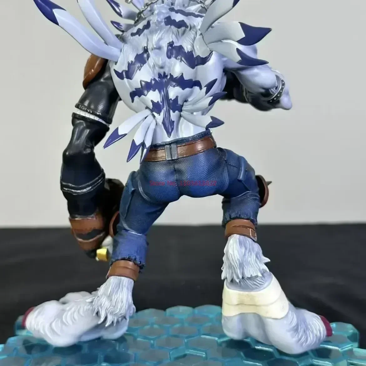 Greymon-Figurines d'action Digimon Orc Garuru en PVC, 22cm, modèle d'anime, décoration de bureau, cadeaux de collection de beurre