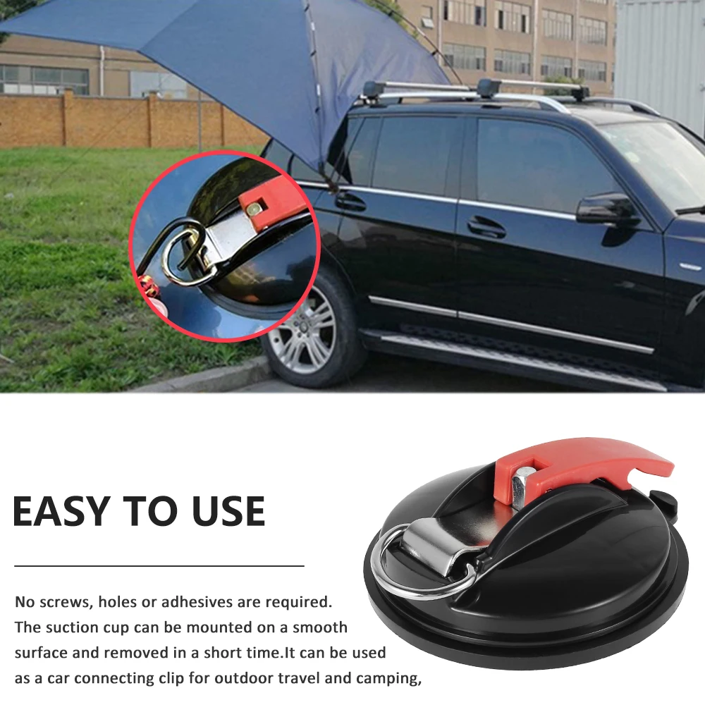 Vacuum Suction Cup Anchor Strong Car Heavy-Duty Fixed Hook Multifunctional Luggage Tarps Tents Camping RV Portable Hanging