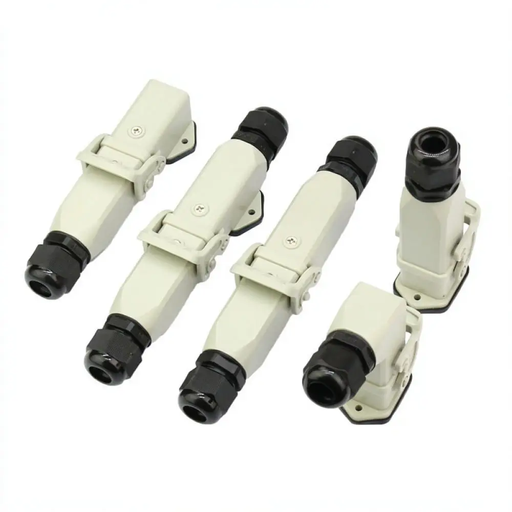 Electrical System Connector HA004 Industrial Plug Plastic Case M20 Side Outlet Horizontal Surface Coupling For WZAZDQ
