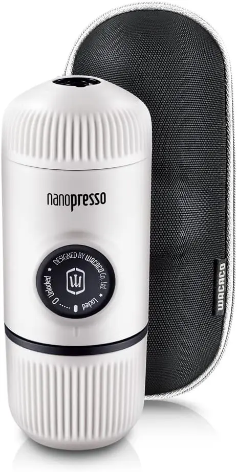 Nanopresso Portable Espresso Maker Bundled with Protective Case, Upgrade Version, Mini Travel Coffee Machine, Perfect for Campin