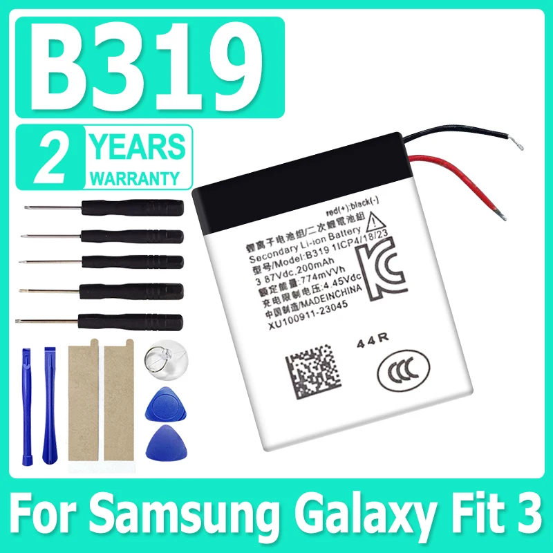

High Quality Replacement Battery B319 200mAh For Samsung Galaxy Fit 3 Fit3 watch batteria akku + Free Tools