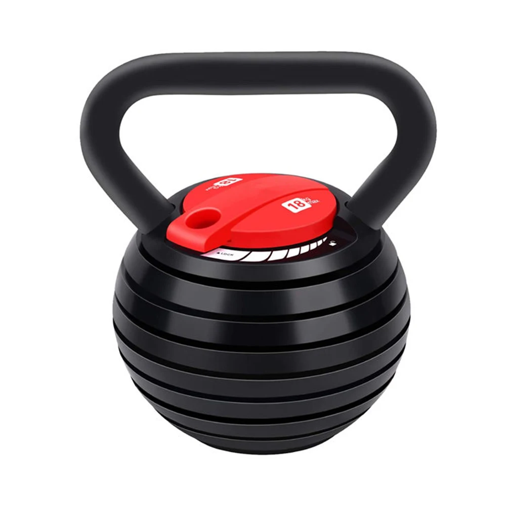 Cast Iron 10-40LBS Adjustable Kettlebell for Exercises, Weightlifting, Conditioning, Strength and Core Training