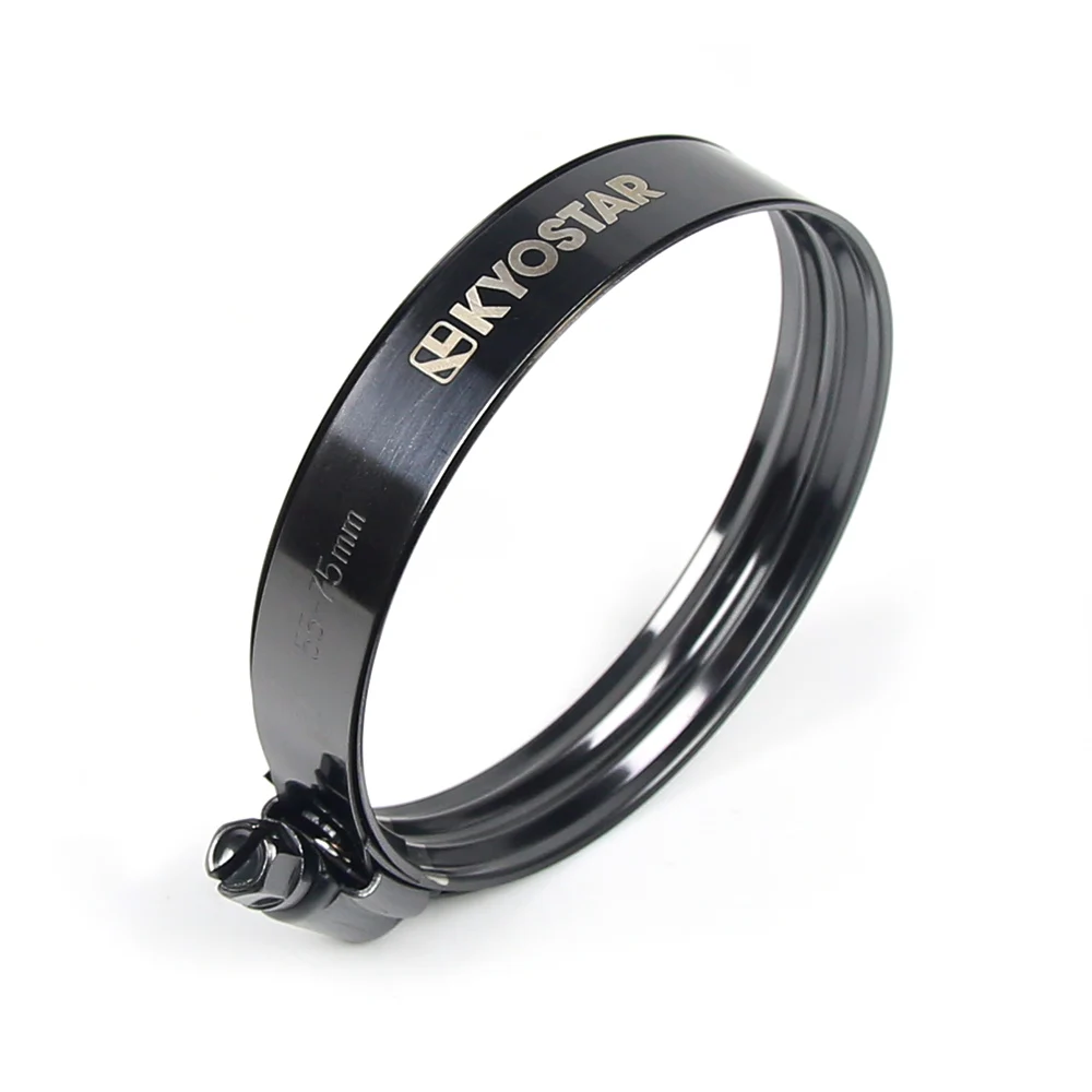 Black 37mm to 102mm American Double Layer Clamp Stainless Steel Hose Clip Clamp Kit Adjustable