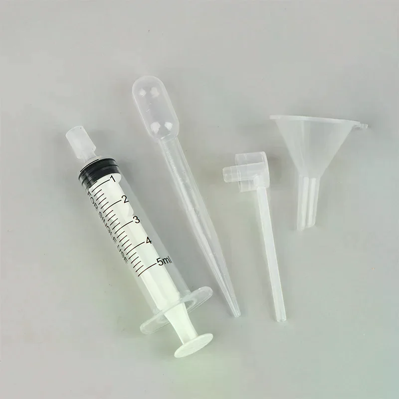 Zestaw narzędzi do napełniania perfum 3/4 szt. Plastikowa strzykawka do dyfuzora, słomka, lejek, aplikator do rozpylania, niezbędne narzędzia kosmetyczne