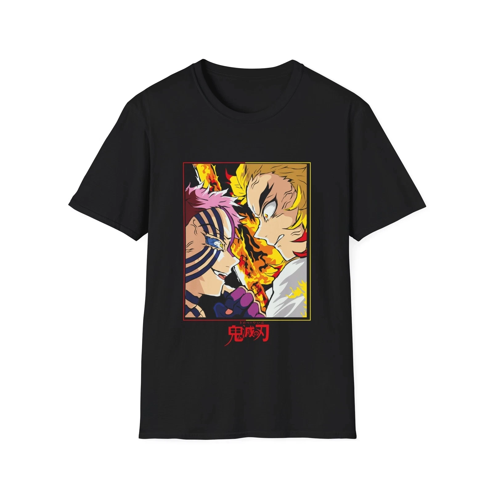 

Men's Demon Slayer Animation ‌‌‌Rengoku Kyojuro‌ T-shirt Unisex Cotton Short Sleeve Stylish Casual Streetwear Oversized T-shirt