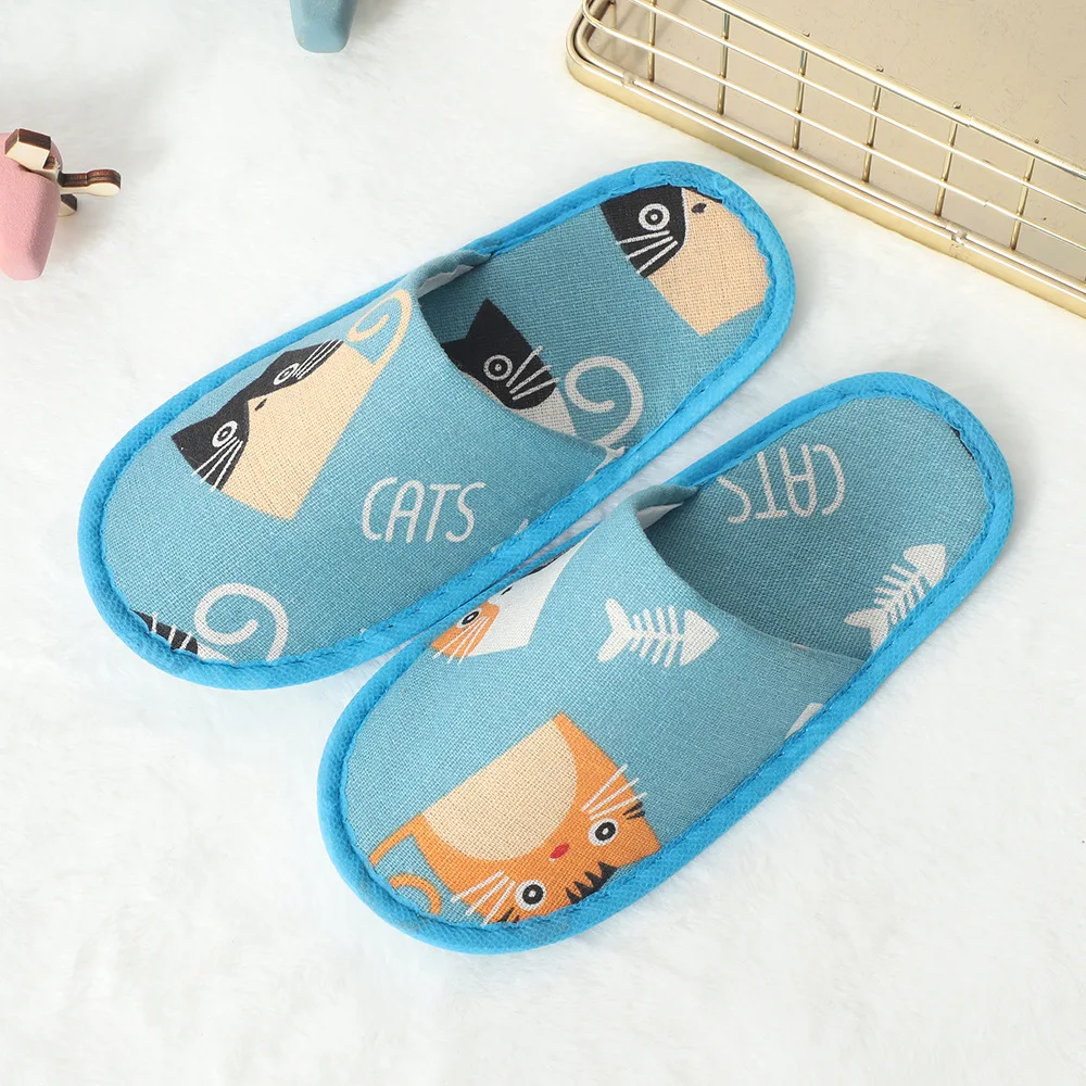 Pantofole monouso per bambini con cartoni animati, unisex, comode, antiscivolo, ideali per hotel, viaggi e occasioni speciali._voghion.com