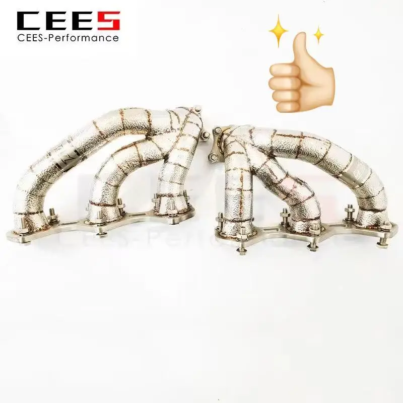 

Stainless Steel CEES Exhaust Manifold & Downpipe - Tuning for Porsche 911 (992) 3.0T 2021-2025 Racing Car