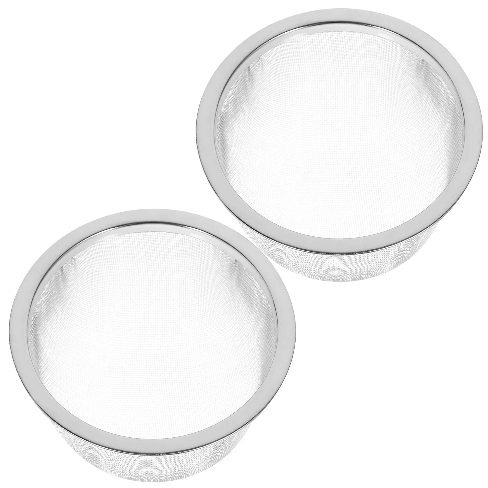 2 Pcs Filter Stainless Steel Mesh Tea Fine Holes Interval Insert Infuser Reusable Teapot