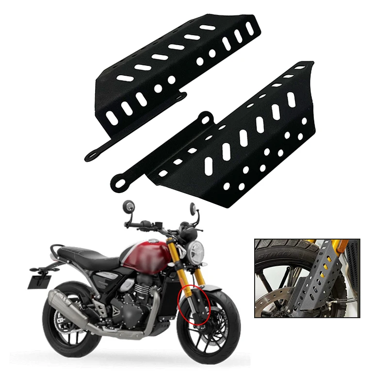 

For Scrambler 400X Scrambler400x Motorcycle Mudguard Front Fork Protector Guard Block Front Fender Slider