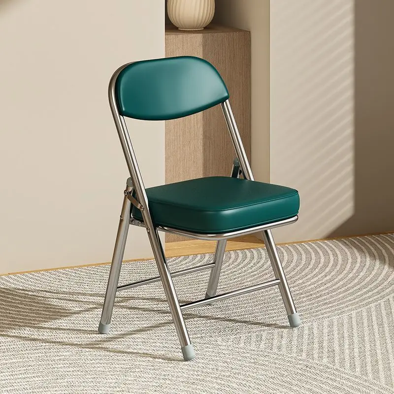 

#q forBedroom Backrest Dressing Chair Home Island Dining Chair Foldable Office Conference Chairs Computer Seat Training Chairs*