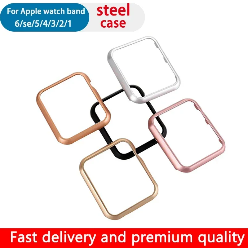 Aluminium Cover for Apple Watch Ultra 49MM9 8 7 6 5 Case 45mm Matte Bumper Frame IWatch Series 6 Se 5 4 3 Protector38 40 42 44mm