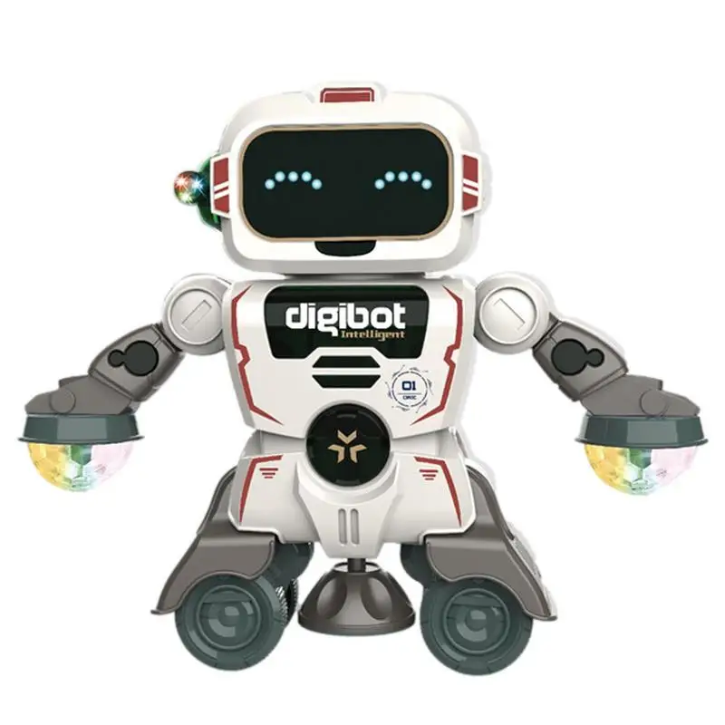 Robot Toys For Kids 360 Spinning Music Dancing Robots With Colorful Lights Toddlers Smart Interactive Electronic Toy Baby