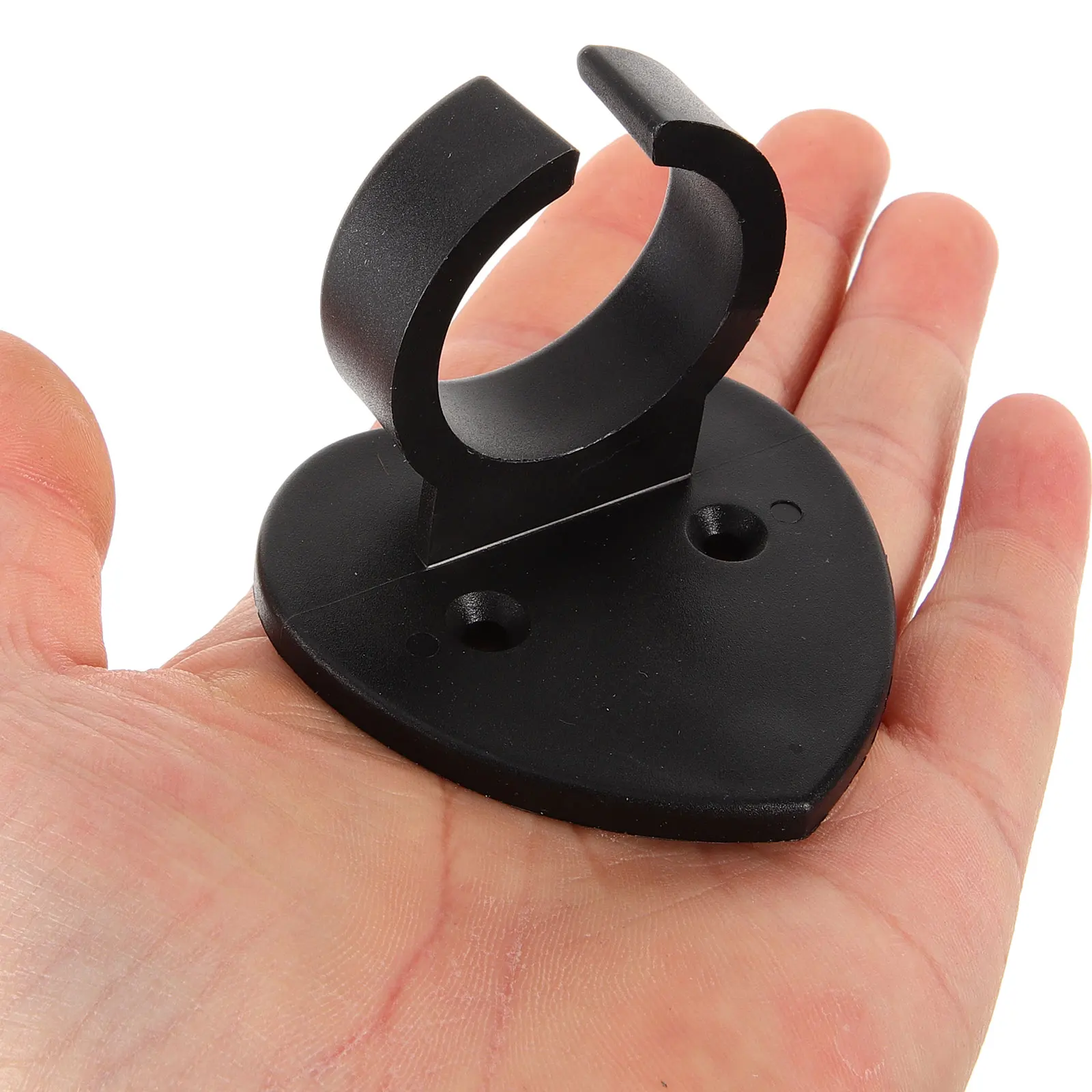 

6pcs Microphone Clips Heart-shaped Wall Mount Microphone Hook Holder Bracket Anti Rolling Ring for Mic Stand KTV Accessories
