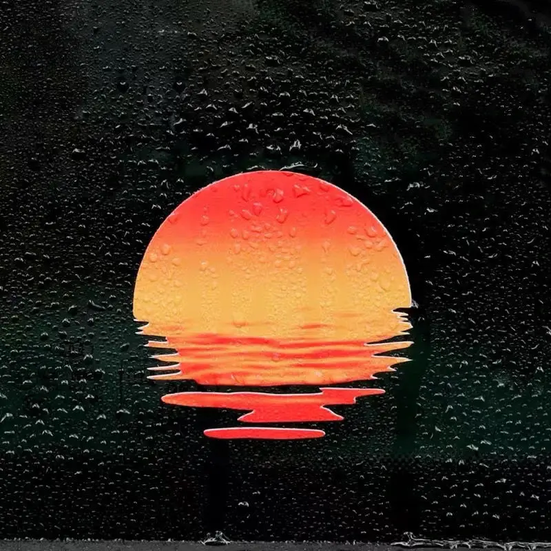 

Sunset Car Stickers Vinyl Palm Tree Auto Decals Charm Side Window Cover Automobile Tuning Decor Accessories Car Styling 9CM