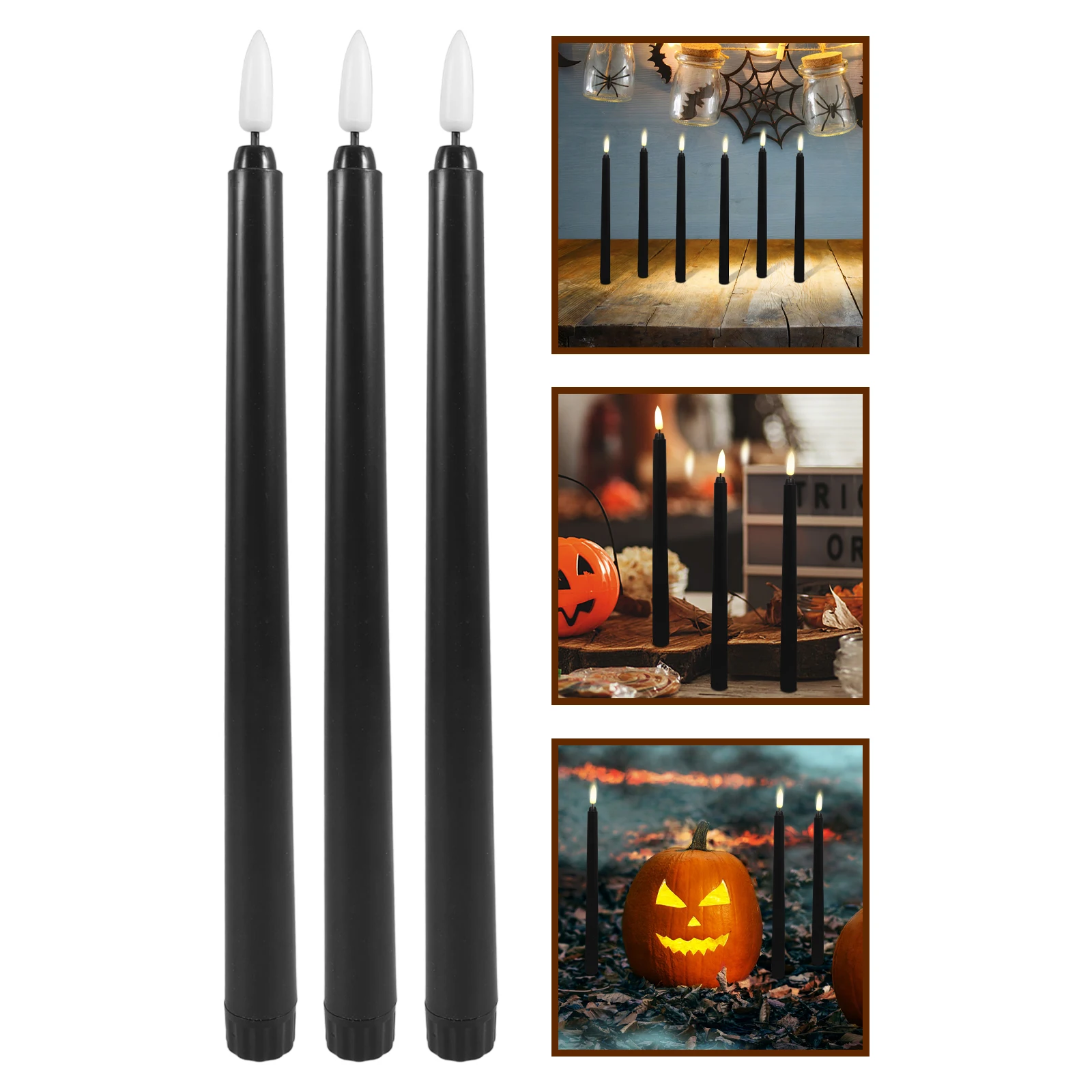

6Pcs LED Lamps Flameless Electric Decorative Lighting Halloween Party Wedding Birthday Ambiance Lamp