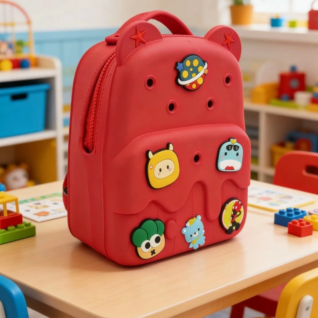 

Children's Collage Cartoon DIY Backpack Waterproof EVA Reducing Load Cute Lightweight Schoolbag Babay Kids Bookbag