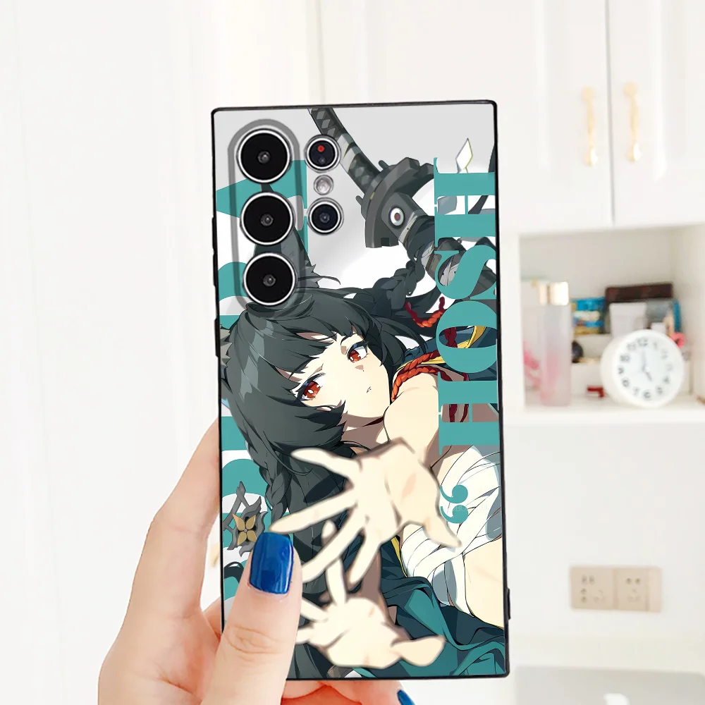 Zenless zona zero caso de telefone samsung galaxy s25 s24 s22 s23 ultra s21 s20 plus 5g fosco antiderrapante capa completa caso macio