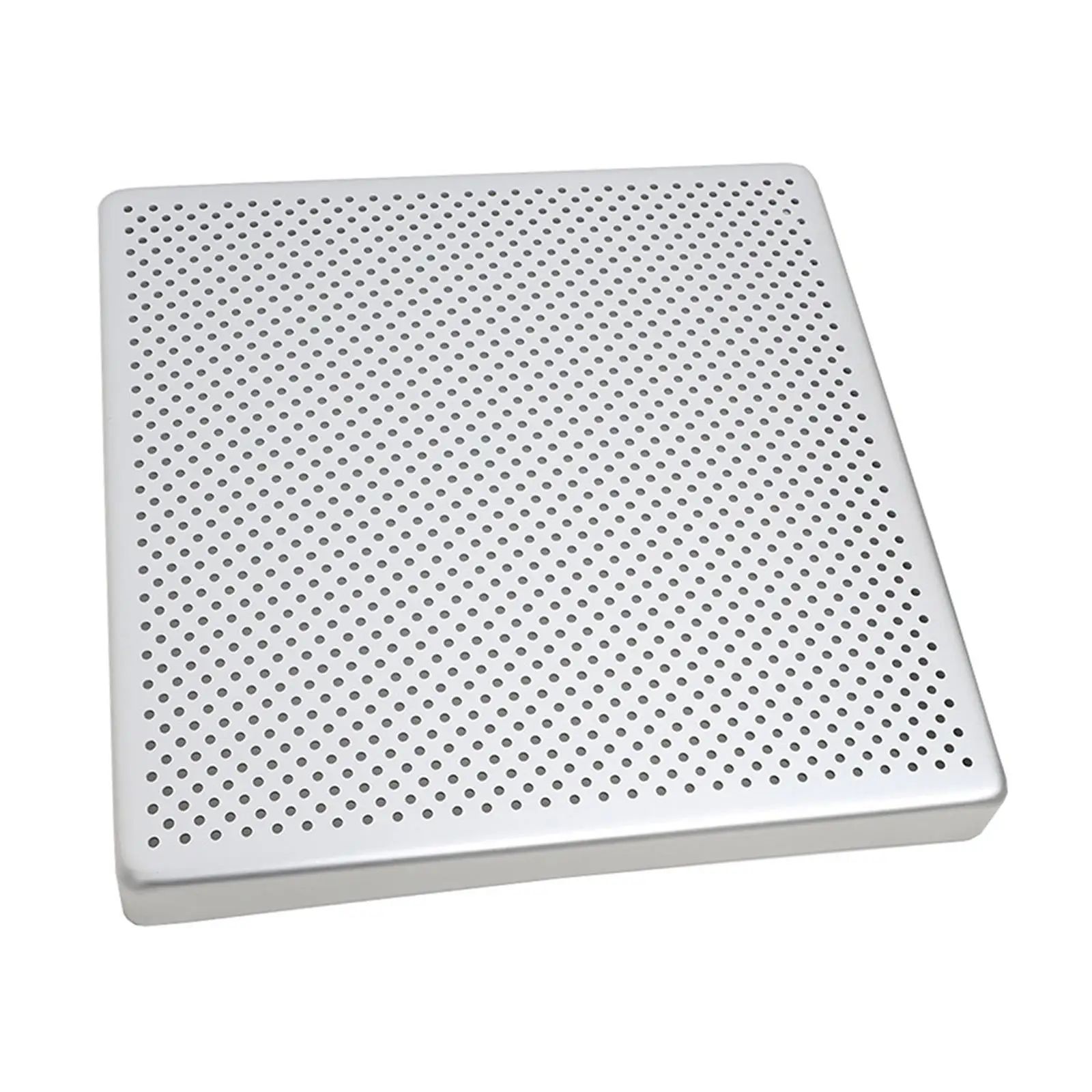 Square Nonstick Pizza Pan Aluminum Alloy Perforated Half Sheet Baking Tray High Temperature Resistant for Homemade Pizza Frozen