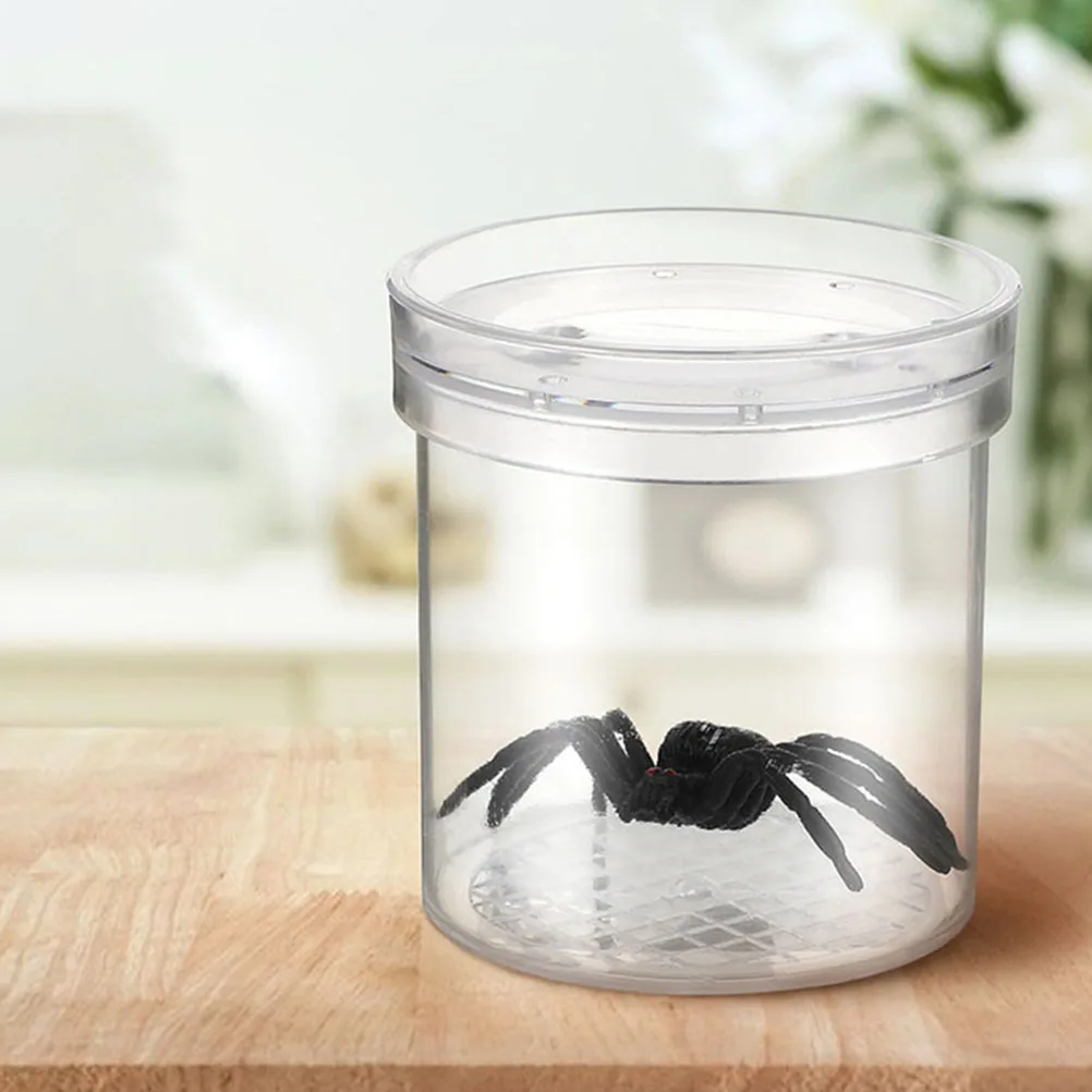 

16pcs Insect Observation Cup Mesh Container Bug Magnifying Critter Breeding Tool Clear Plastic Viewer Insect Feeding
