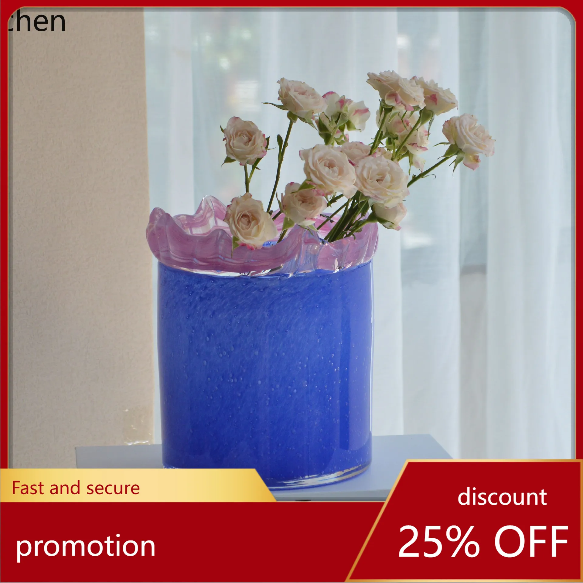 YFY  ambience multi-purpose desktop vase - handcrafted glass flower vase