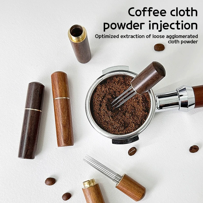 Coffee cloth powder needle Italian style handle powder dispenser powder dispersing needle stirring loose powder needle