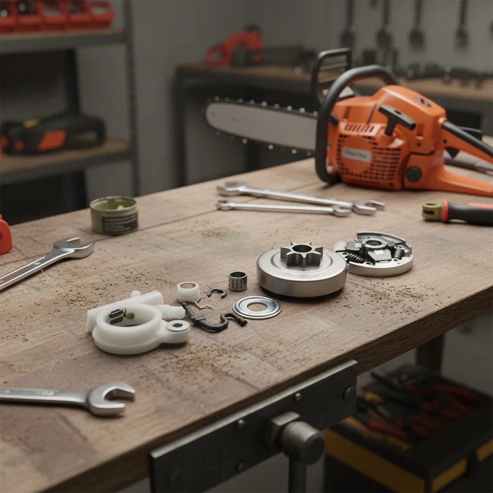 

Chainsaw Repair As Shown Complete Oil Pump Kit For Chainsaw Sprocket Cleaner Complete Kit Efficient Lubrication