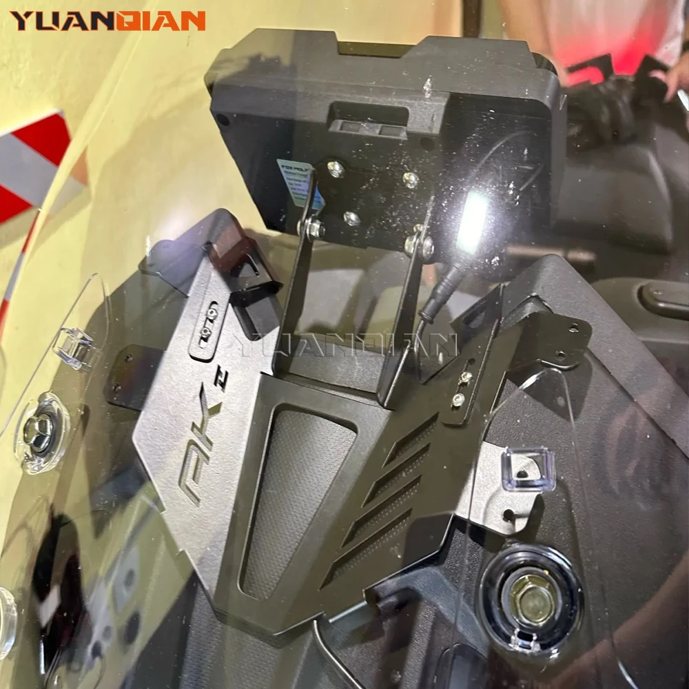 

Motorcycle Windshield Mount Front Phone Stand Holder Phone GPS Navigaton Plate Bracket FOR KYMCO AK 550 AK550 Premium 2023-2026
