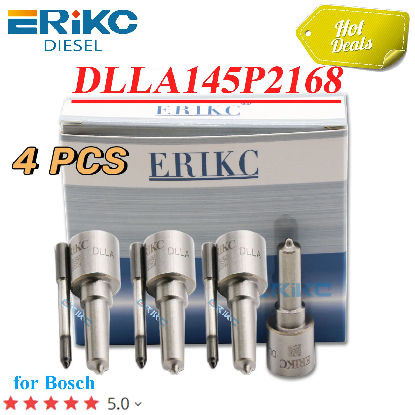 

4PCS DLLA145P2168 OEM 0433172168 Common Rail Spray Nozzle DLLA 145 P 2168 FOR CUMMINS 5285744 0445110376 0445110594 5285744