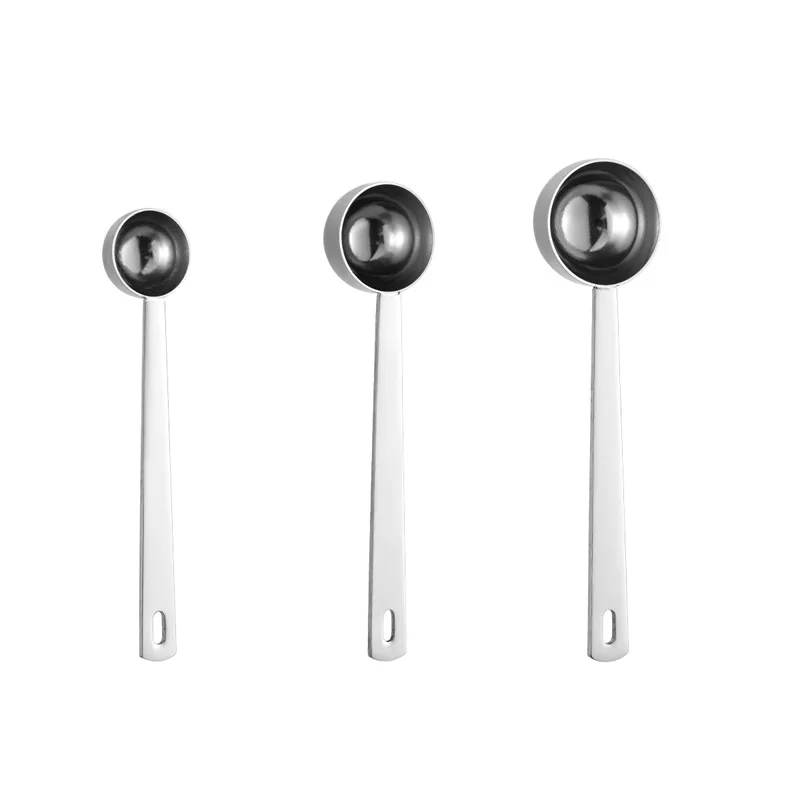 100Pcs/Lot 304 Stainless Steel Measuring Spoon for Kitchen Baking Household Cooking Baby Formula Powder Measurement