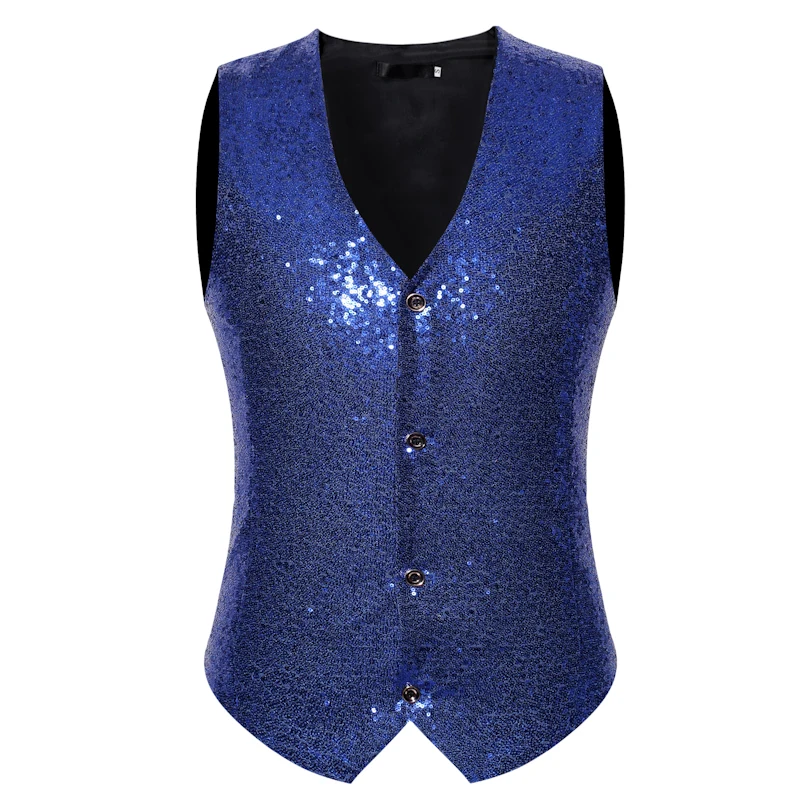 

Hot Men Shiny Gold Sequin Glitter Embellished Blazer Waistcoat Night Club Blazer Wedding Party Waistcoat Stage Singers Clothing