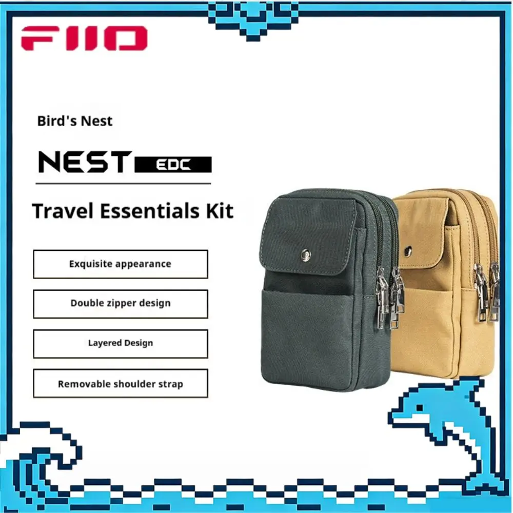 

FiiO NEST-EDC Portable Storage Bag For M27 M17 HiFi Lossless Music Player Universal EDC Portable Digital Carry Case Gift