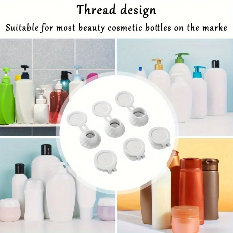 

Inverted Bottle Cap Bathroom Shower Gel Leak Proof Bottle Cap Reusable Kitchen Seasoning Plastic Bottle Cap Drink Sealer Caps