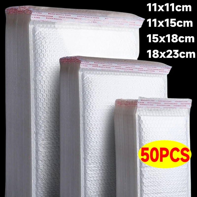 

11/15/23cm White Bubble Envelopes Thicken Waterproof & Shockproof Bubble Mailers Shipping Envelope Bags Self Seal Packing Bag