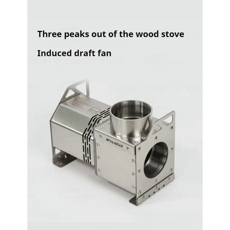 3F UL Gear 2024 New Induced Draft Fan Outdoor Wood Stove Booster Pellet Silo 24V Ventilator Assists Burn Fully Stable Firepower