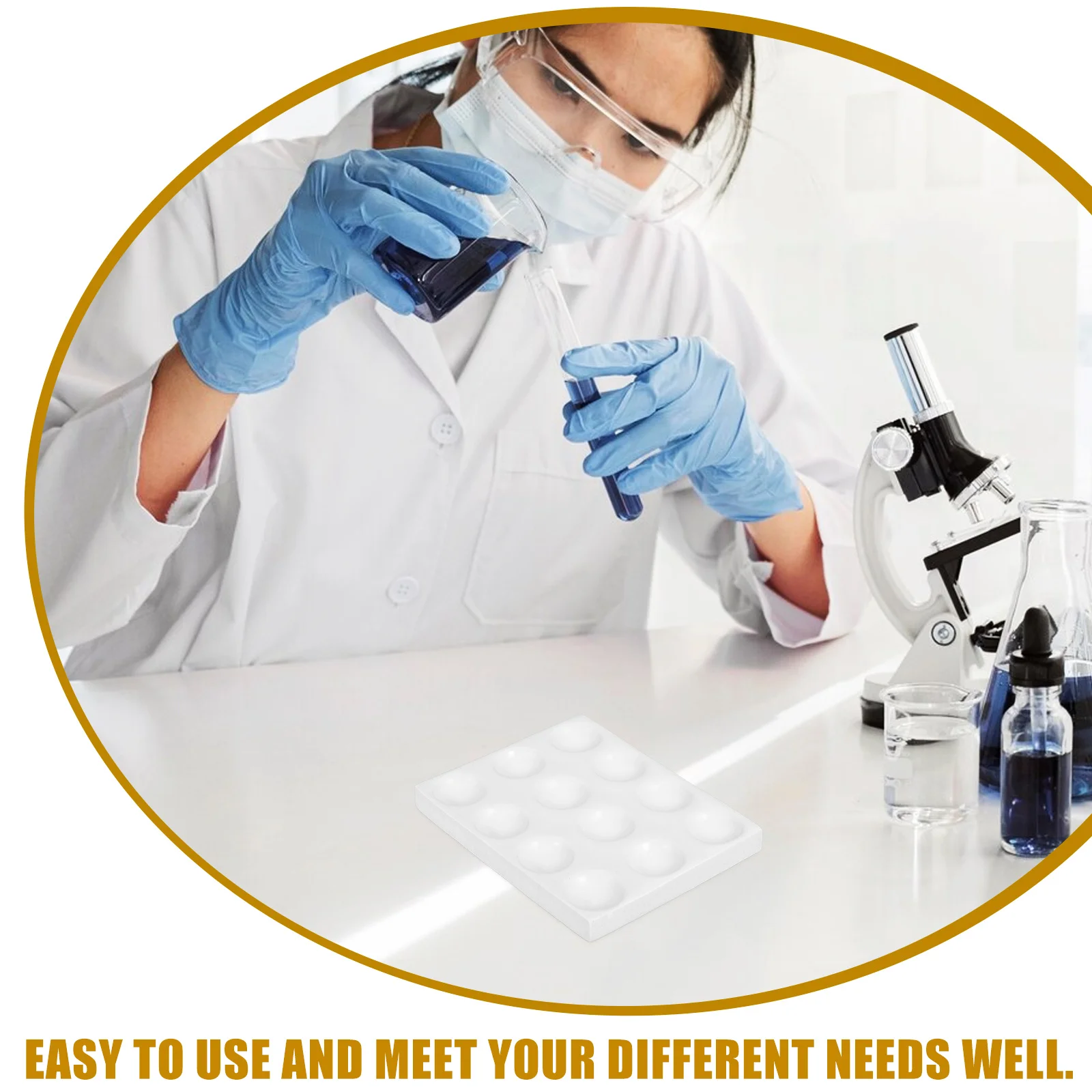 

Ceramic Reaction Plate Chemical Testing Experiment Laboratory Plates Board Spot for