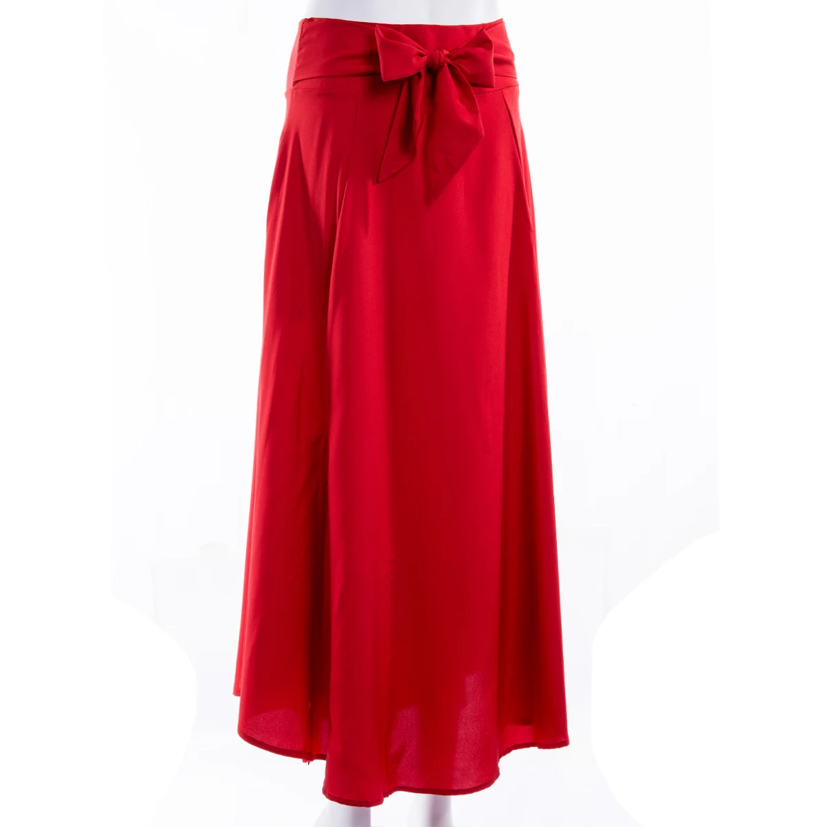 Elegant Women s High Waist A-Line Skirt with Chic Bow Detail and Convenient Two Pockets Perfect for Fashionable Outfits