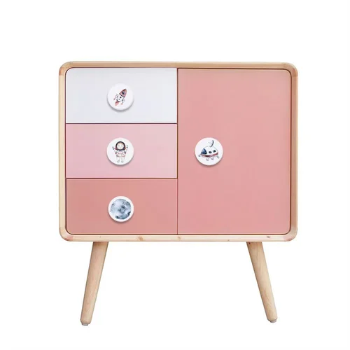 Imagen 2 del producto Manija redonda de cerámica para muebles, perilla para cajón, astronauta espacial, manijas para puertas de armario, armario, bricolaje, 38mm