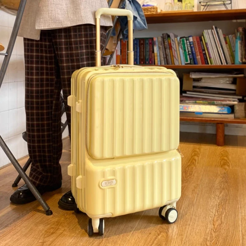 Valise de Voyage à Roulettes, Légère, Avant, Ouverte, Grande Capacité, Silays euse, Universelle, Nouvelle Collection