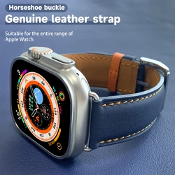 Apple Watch用レザーストラップ,高度なカスタマイズ,iwatch ultra 2バンド,シリーズ10,9,8,7,6,5,41mm,45,46mm 49mm、新品、2022