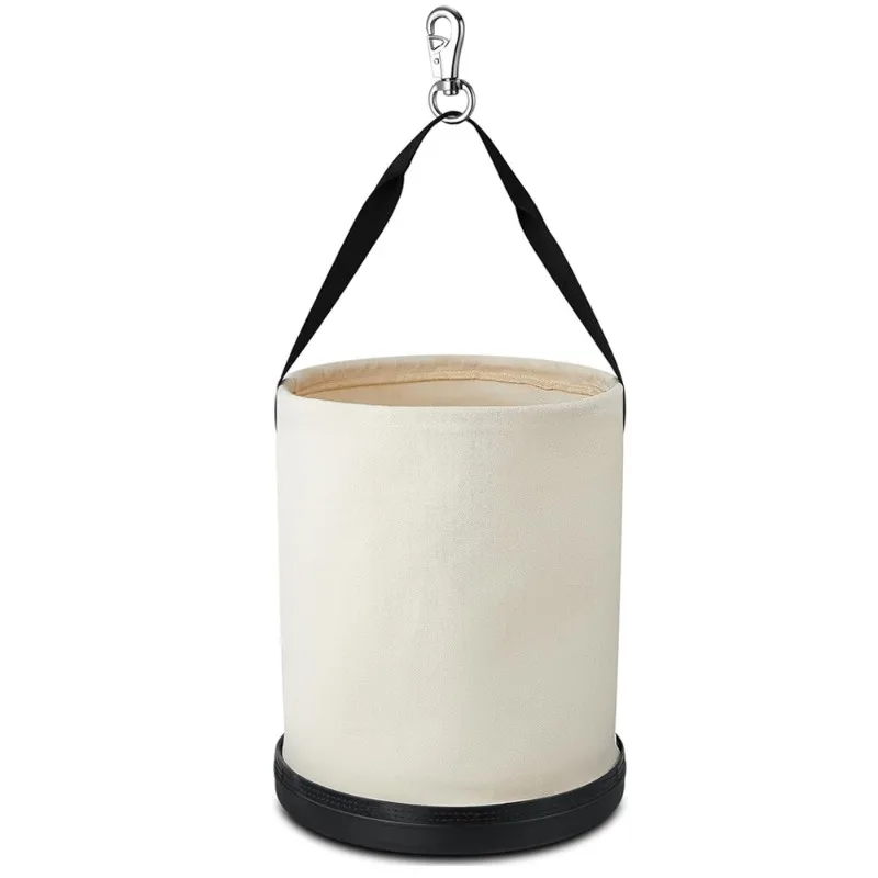 

HOT-холщовая сумка-ведро, 1 упаковка, органайзер для ведра для инструментов, металлический крючок для хранения грузовиков, аксессуары для работы в магазине