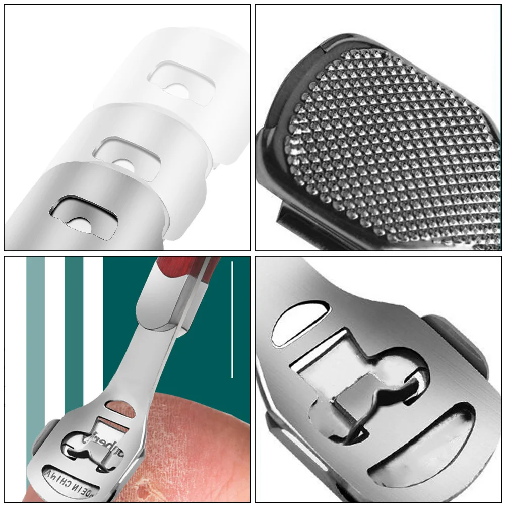 ชุดอุปกรณ์ขจัดหนังด้านเท้า 1 ชุด ทำจากสแตนเลส สำหรับขจัดผิวหนังที่ตายแล้ว ตะไบเท้า เครื่องขูดเท้า อุปกรณ์ดูแลเท้า