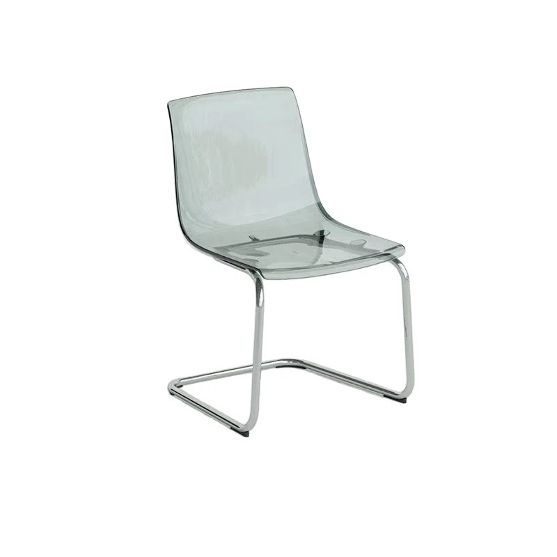 Nordic transparent chair acrylic dining chair Internet celebrity light luxury transparent Toas chair with backrest home