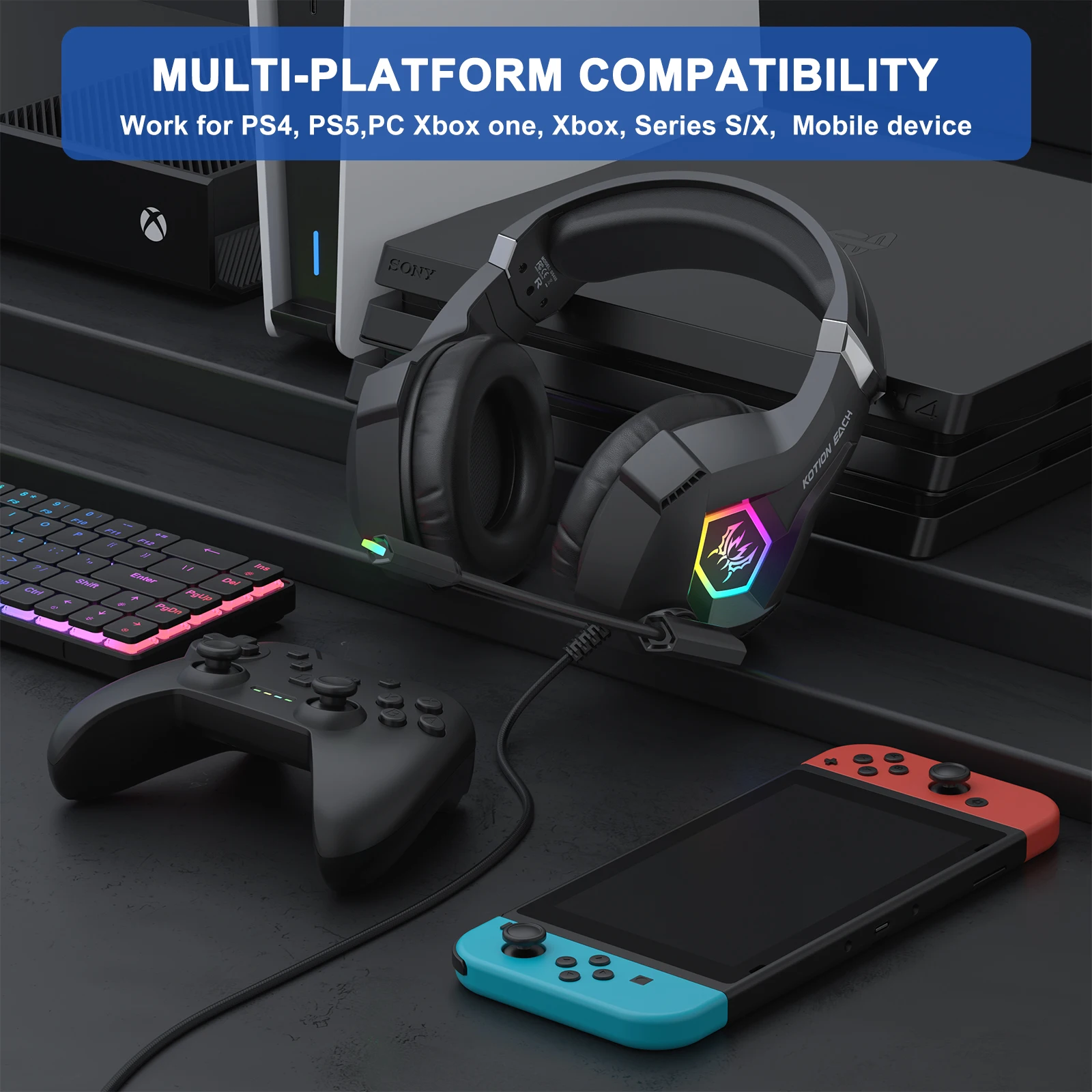 Rgb Gaming Headset … - image