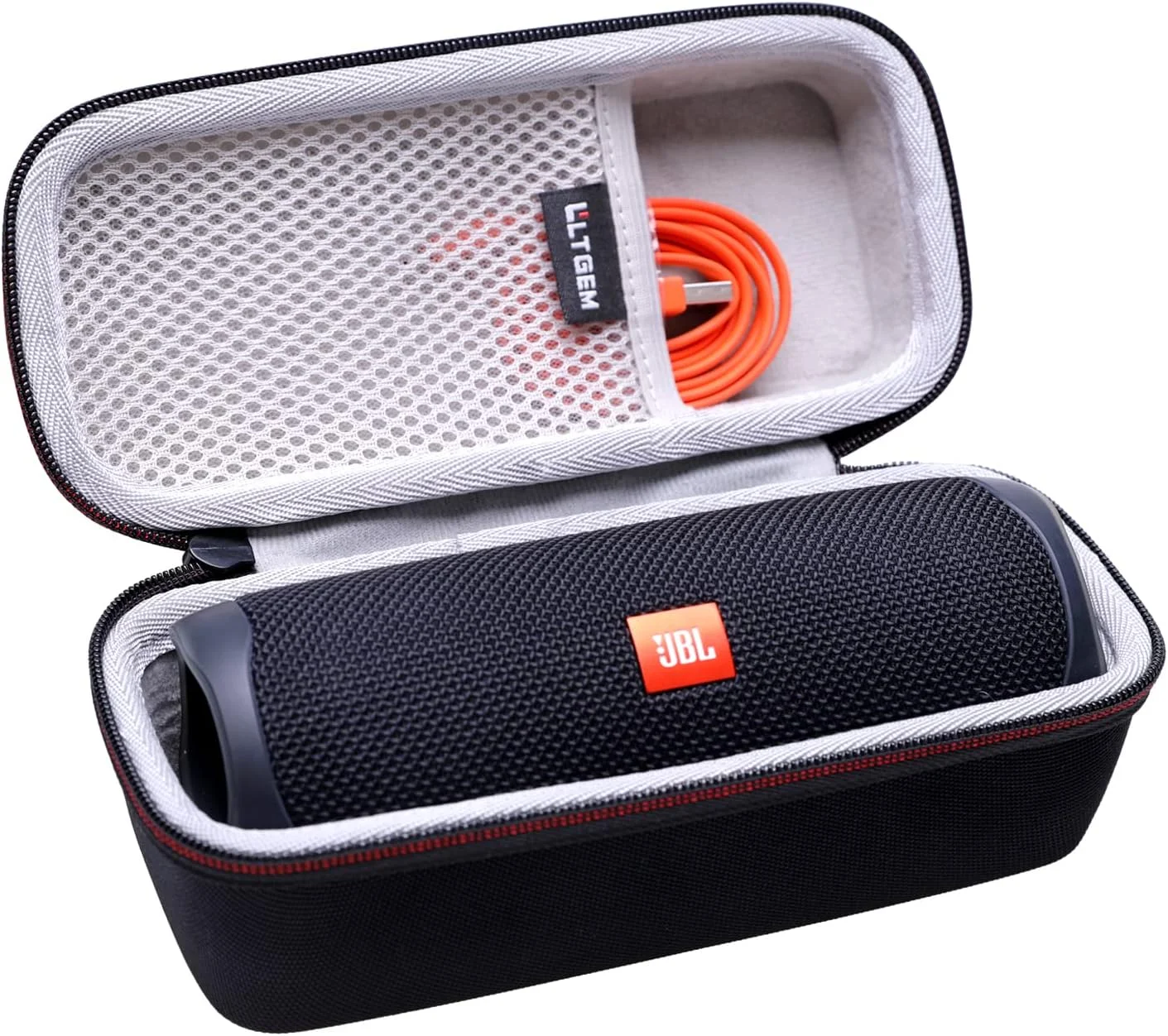 Funda LTGEM compatible con JBL Flip 7/5/6/Grip, altavoz Bluetooth portátil resistente al agua, bolsa de almacenamiento para viajes de oficina
